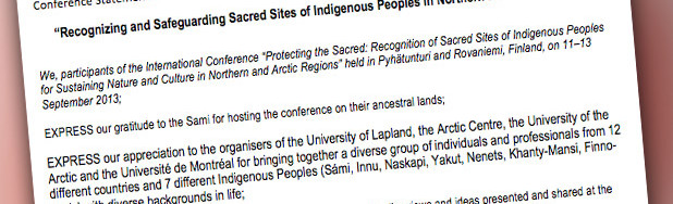 Recognizing and Safeguarding Sacred Sites of Indigenous Peoples in Northern and Arctic Regions